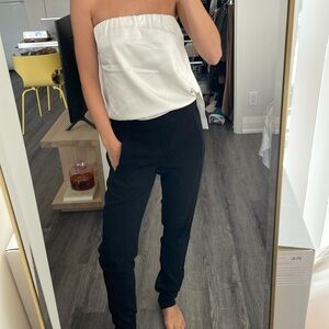 10 Crosby Derek Lam x Intermix Silk Jumpsuit with Open Back, Size 0